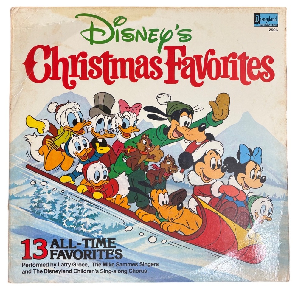 Disney's Christmas Favorites Vinyl Record Disneyland‎ Records 2506 Larry Groce